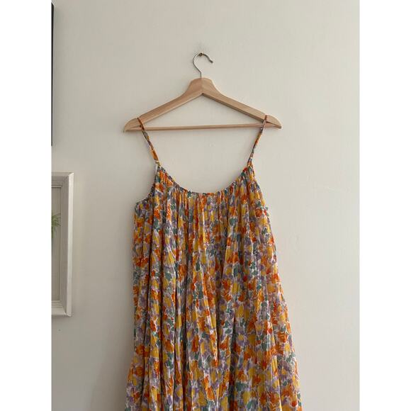 ENDLESS ROSE Pleated Waterfall Multi Maxi Dress Size XS - Picture 6 of 10